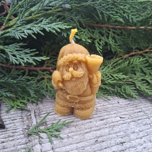 Mikulás gyertya (álló) - karácsony - adventi díszek - adventi gyertyadíszek és koszorúdíszek - Meska.hu