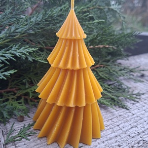 Fenyőfa gyertya, Karácsony, Adventi díszek, Adventi gyertyadíszek és koszorúdíszek, Gyertya-, mécseskészítés, MESKA