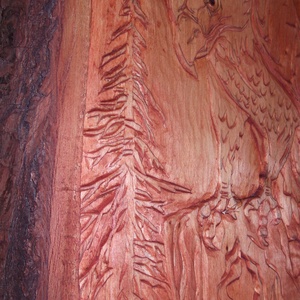 Kézzel szobrászolt fa dombormű ,  falikép /relief/VADÁSZ  - otthon & lakás - dekoráció - kép & falikép - Meska.hu