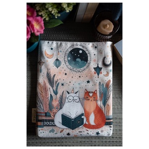 Könyvtok Boho macskák vízhatlan - Meska.hu