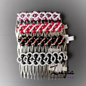 Kontyfésű, Ruha & Divat, Hajdísz & Hajcsat, Hajcsat & Hajtű, Gyöngyfűzés, gyöngyhímzés, MESKA