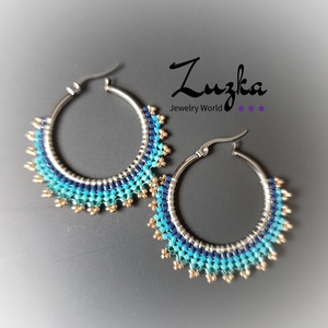 Karika fülik - ékszer - fülbevaló - karika fülbevaló - Meska.hu