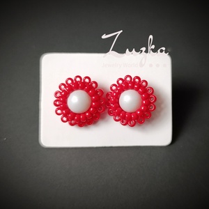 Aprócska bedugós fülbevaló - ékszer - fülbevaló - pötty fülbevaló - Meska.hu