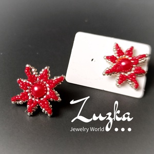 Bedugós csillag fülbevaló - ékszer - fülbevaló - pötty fülbevaló - Meska.hu