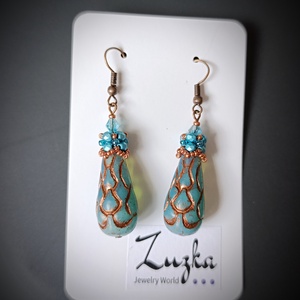 Különleges lógós fülbevaló - ékszer - fülbevaló - lógó fülbevaló - Meska.hu