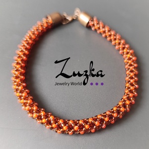 Őszi karkötők - ékszer - karkötő - gyöngyös karkötő - Meska.hu