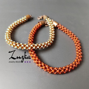 Őszi karkötők, Ékszer, Karkötő, Gyöngyös karkötő, Gyöngyfűzés, gyöngyhímzés, MESKA