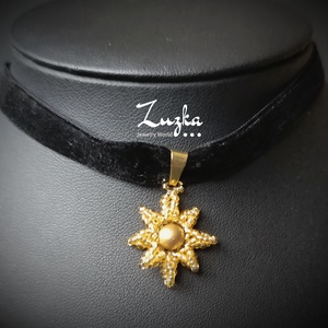 Choker nyaklánc, nyakpánt, Ékszer, Nyaklánc, Nyakpánt, gallér, Gyöngyfűzés, gyöngyhímzés, MESKA