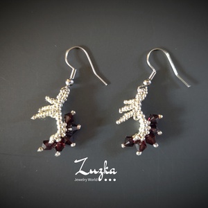 Swarovski kristályos fülbevaló - Meska.hu