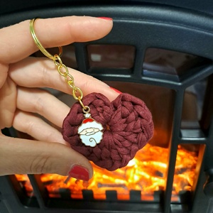 Horgolt ünnepi kulcstartó, Táska & Tok, Kulcstartó & Táskadísz, Kulcstartó, , MESKA