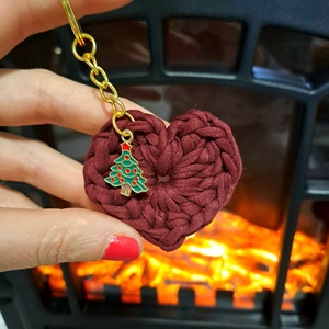 Horgolt ünnepi kulcstartó, Táska & Tok, Kulcstartó & Táskadísz, Kulcstartó, , MESKA