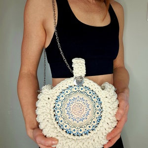 A lélek útján - egyedi stílusú horgolt táska, Táska & Tok, Kézitáska & válltáska, Kézitáska, Horgolás, MESKA