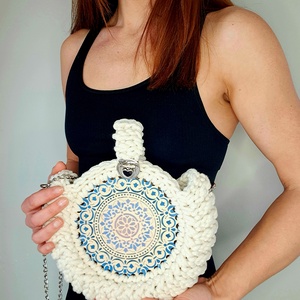 A lélek útján - egyedi stílusú horgolt táska - táska & tok - kézitáska & válltáska - kézitáska - Meska.hu