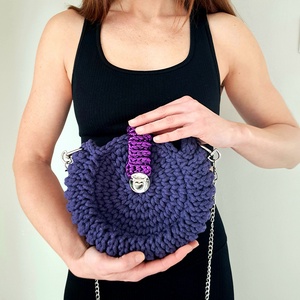 Shell válltáska egyedi stílusú horgolt táska - táska & tok - kézitáska & válltáska - kézitáska - Meska.hu