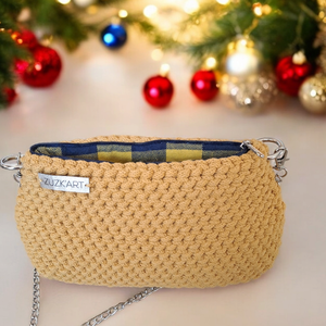 Élise minimal válltáska/crossbody/kézi táska, Táska & Tok, Kézitáska & válltáska, Válltáska, Horgolás, MESKA