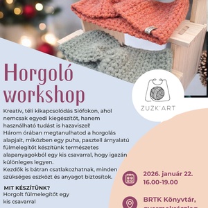 01.22. // 2 fő részére // Horgoló workshop // Horgolt fülmelegítő - Meska.hu