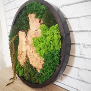 Mohakép egzotikus olajfával 45 cm - otthon & életmód - dekoráció - fali és függő dekoráció - falra akasztható dekor - Meska.hu