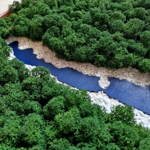 BALATON zuzmókép, falikép kavicsos 38 cm - otthon & életmód - dekoráció - fali és függő dekoráció - zuzmókép, mohakép - Meska.hu