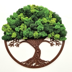 Életfa erezett- valódi izlandi zuzmóval, Otthon & Életmód, Dekoráció, Fali és függő dekoráció, Zuzmókép, Mohakép, , MESKA