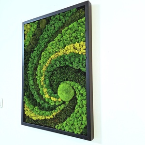 Mohafestmény 'SPIRÁL' 50x70 cm (mohakép/zuzmókép) - otthon & életmód - dekoráció - fali és függő dekoráció - zuzmókép, mohakép - Meska.hu