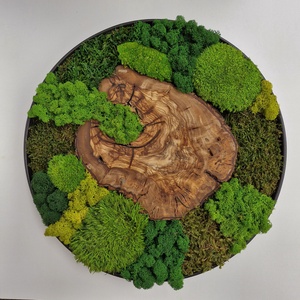 Mohakép egzotikus olajfával 45 cm - otthon & életmód - dekoráció - fali és függő dekoráció - falra akasztható dekor - Meska.hu