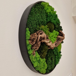 Kör mohakép FOREST-5 45 cm - Zuzmócity - otthon & életmód - dekoráció - fali és függő dekoráció - zuzmókép, mohakép - Meska.hu