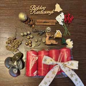 50 darabos DIY Adventi koszorú - diy (csináld magad) - egységcsomag - Meska.hu