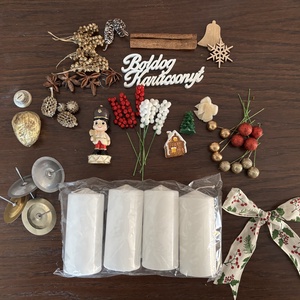 50 darabos DIY Adventi koszorú - diy (csináld magad) - egységcsomag - Meska.hu
