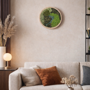 Kör alakú zuzmókép, Otthon & Életmód, Dekoráció, Fali és függő dekoráció, Zuzmókép, Mohakép, Mindenmás, MESKA