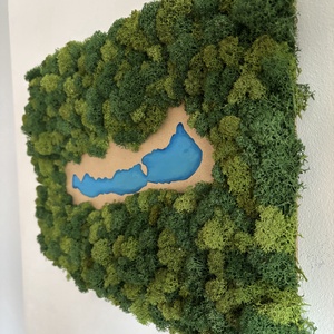Balaton ihlette 3D zuzmókép - otthon & életmód - dekoráció - fali és függő dekoráció - zuzmókép, mohakép - Meska.hu