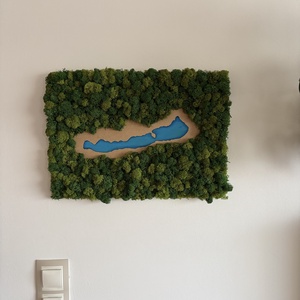 Balaton ihlette 3D zuzmókép - otthon & életmód - dekoráció - fali és függő dekoráció - zuzmókép, mohakép - Meska.hu