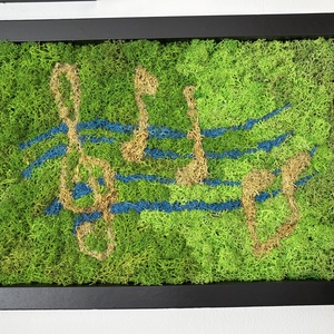 Zöld dallam � természet ihlette zuzmó kép - otthon & életmód - dekoráció - fali és függő dekoráció - zuzmókép, mohakép - Meska.hu