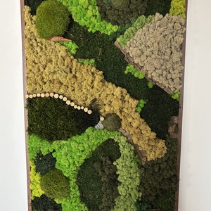 �Yellow óriás zuzmó panel - otthon & életmód - dekoráció - fali és függő dekoráció - zuzmókép, mohakép - Meska.hu