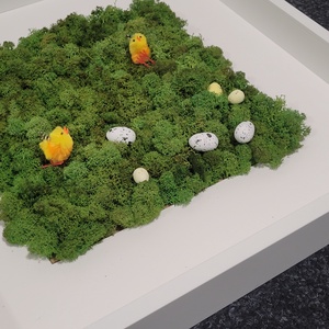 50cm x 50 cm Húsvéti zuzmókép  - otthon & életmód - dekoráció - fali és függő dekoráció - falra akasztható dekor - Meska.hu