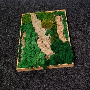 40 x30 cm zuzmó és mohakép - otthon & életmód - dekoráció - fali és függő dekoráció - falra akasztható dekor - Meska.hu