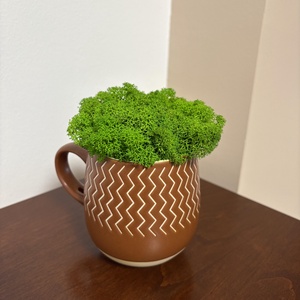 Izlandi zuzmó kaspóban  - otthon & életmód - dekoráció - asztal és polc dekoráció - zuzmódekoráció, mohadekoráció - Meska.hu