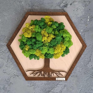 Hexagon életfa - otthon & életmód - dekoráció - kép & falikép - 3d képek - Meska.hu
