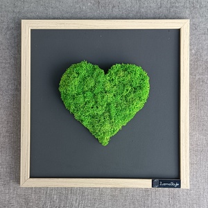 Szív Zuzmókép - otthon & életmód - dekoráció - fali és függő dekoráció - zuzmókép, mohakép - Meska.hu