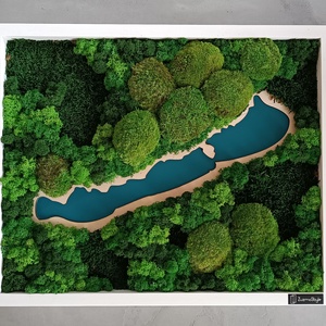 Balatonos Mohakép  - otthon & életmód - dekoráció - fali és függő dekoráció - zuzmókép, mohakép - Meska.hu