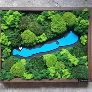 Balatonos Mohakép  - otthon & életmód - dekoráció - fali és függő dekoráció - zuzmókép, mohakép - Meska.hu