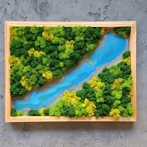 Balatonos Mohakép  - otthon & életmód - dekoráció - fali és függő dekoráció - zuzmókép, mohakép - Meska.hu