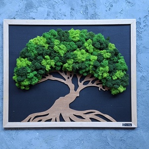 Életfa-hosszú élet szimbóluma  - otthon & életmód - dekoráció - fali és függő dekoráció - zuzmókép, mohakép - Meska.hu