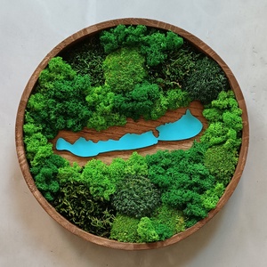 Balaton - otthon & életmód - dekoráció - fali és függő dekoráció - zuzmókép, mohakép - Meska.hu