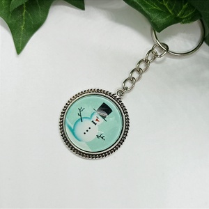 Hóember medálos kulcstartó - táska & tok - kulcstartó & táskadísz - kulcstartó - Meska.hu