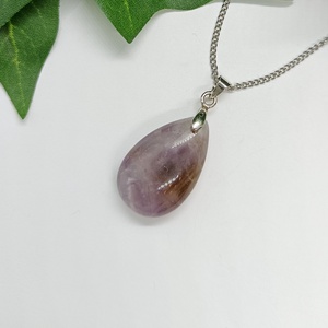 Ametiszt ásvány medálos nyaklánc - ékszer - nyaklánc - medálos nyaklánc - Meska.hu