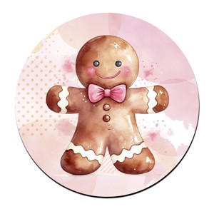 Cuki pink mézeskalács ember mintás bögre alátét - Meska.hu