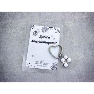 Leszel a koszorúslányom kulcstartó tejkvarccal, Esküvő, Meghívó & Kártya, Tanú felkérő, , MESKA