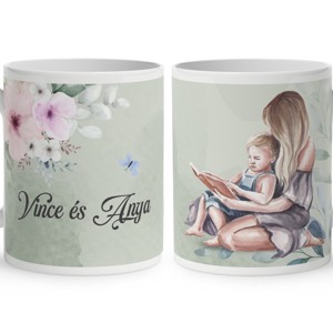 Kérd a neveddel - Mese Együtt Anyával mintás bögre, Otthon & Életmód, Konyhafelszerelés, tálalás, Tálalás, Bögre & Csésze, , MESKA