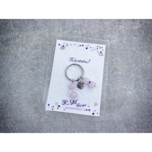 Köszönöm kulcstartó rózsakvarccal, Táska & Tok, Kulcstartó & Táskadísz, Kulcstartó, , MESKA