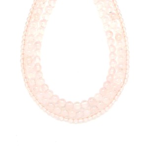 Rózsakvarc golyó 4-5mm (MDG) ékszerkészítő alapanyag (füzér), Kellékek & szerszámok, Ásvány alapanyag, Ásványfüzér, , MESKA